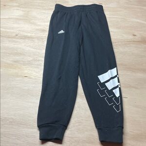 Adidas Kids Black Joggers Size 7/8